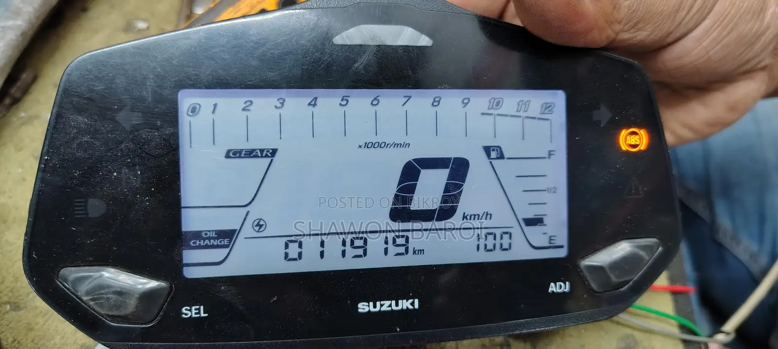 Suzuki Gixxer ABS 2024 Meter