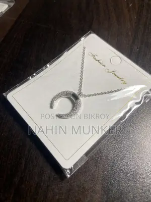 Elegant Crescent Moon Pendant Necklace Free Home Delivery