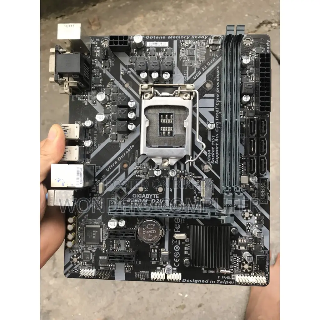 Gigabyte Intel B360M D2V সকেট DDR4 মাদারবোর্ড ১ বছরের ওয়ারেন্টি