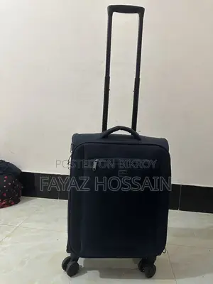 Luggage 450D Jacquard RPET with PUX2 in waterproof- Blue, 24 inch