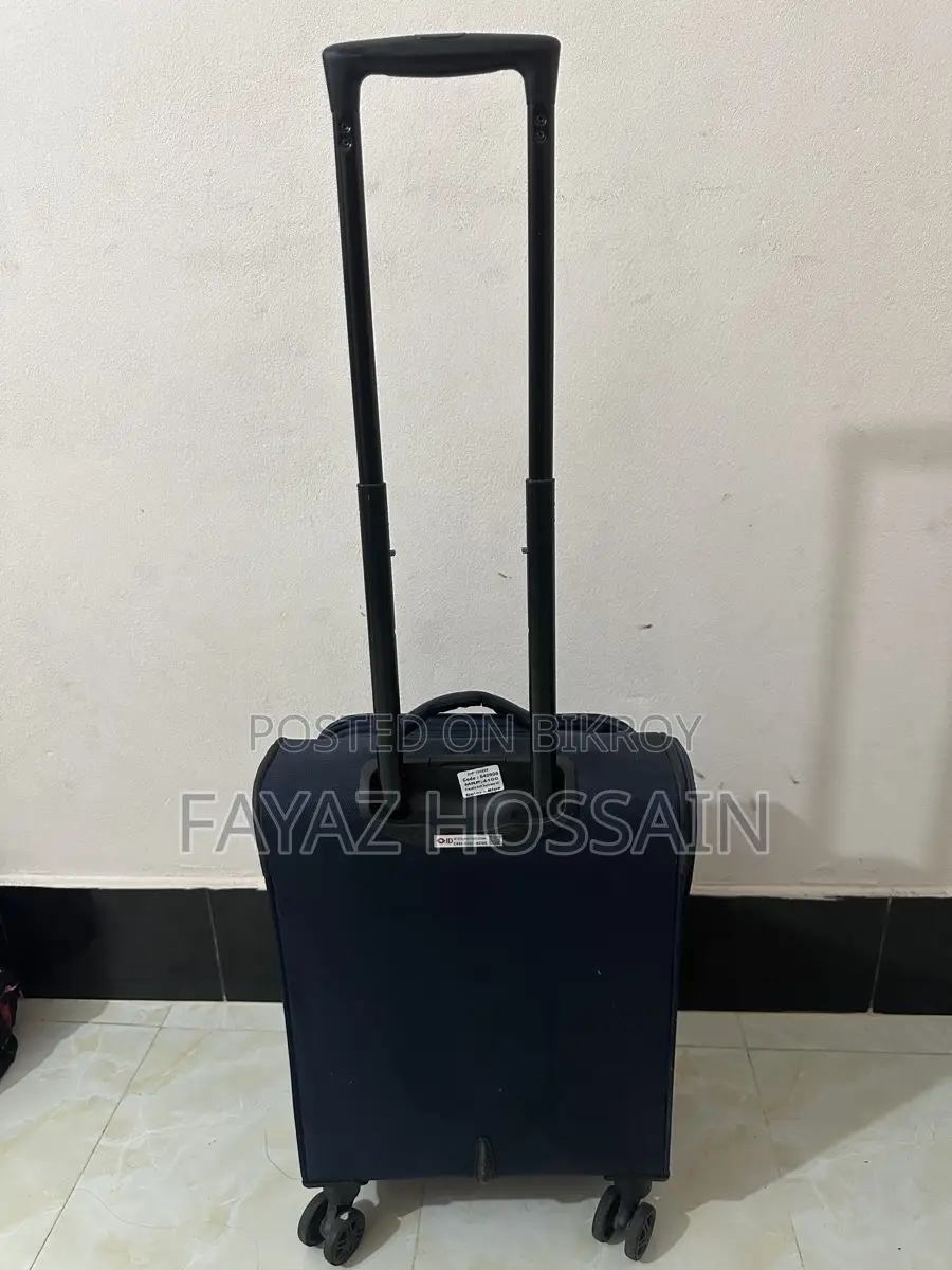 ওয়াটারপ্রুফ 450D Jacquard RPET উইথ PUX2 লাগেজ - নীল, ২৪ ইঞ্চি
