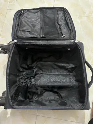 ওয়াটারপ্রুফ 450D Jacquard RPET উইথ PUX2 লাগেজ - নীল, ২৪ ইঞ্চি