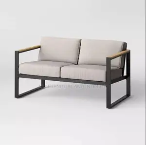 Two Seater Iron Sofa - 04 (Long Durable Modern Office)