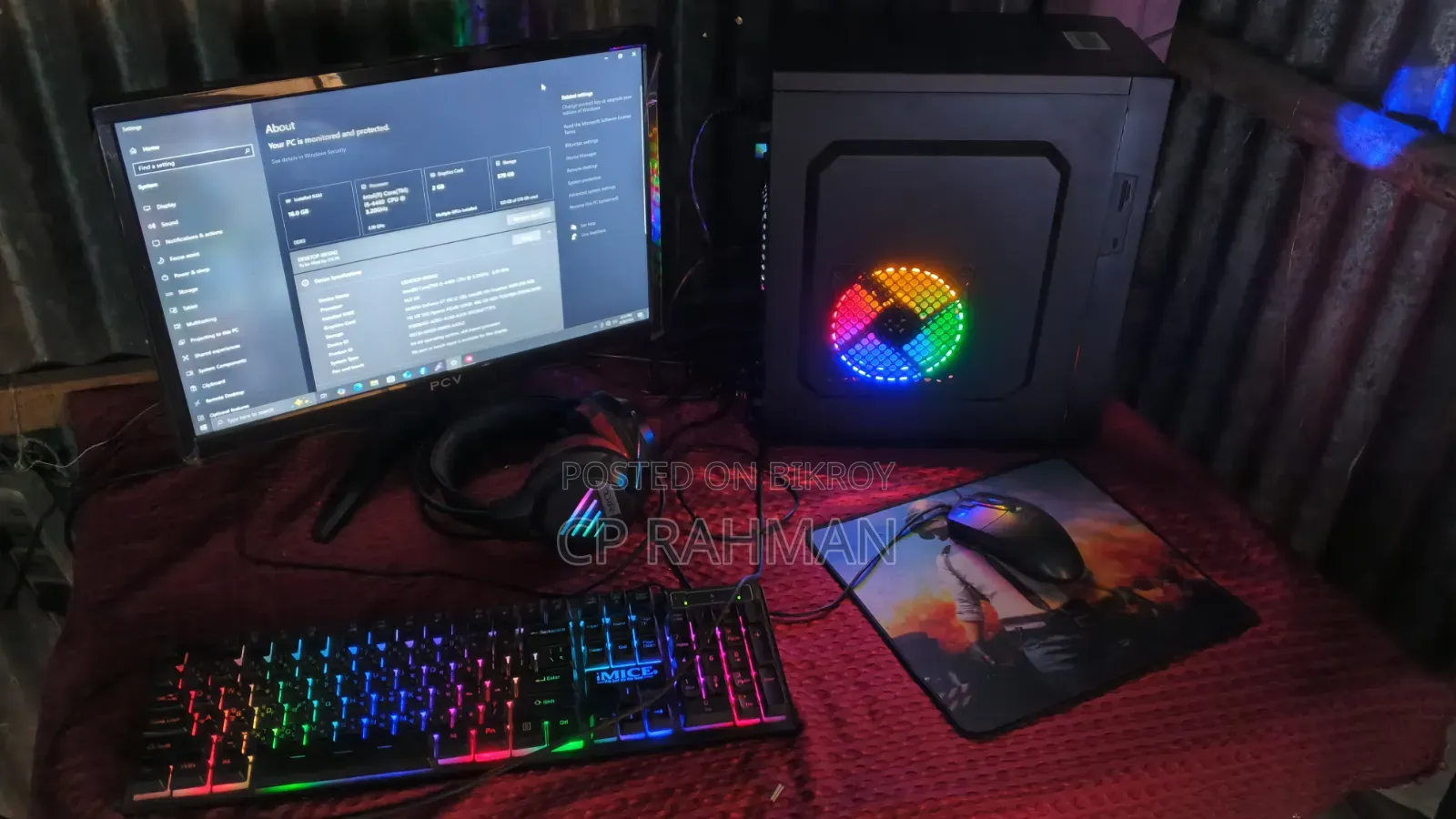 Desktop Computer 16GB Intel Core I5 HDD+SSD 500GB