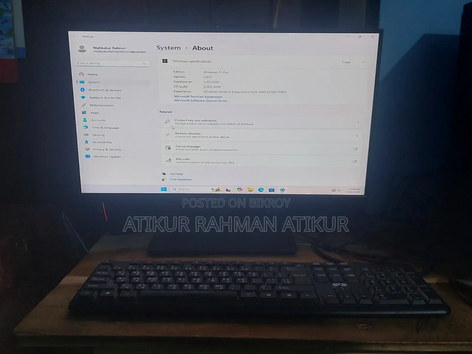 Desktop Computer 6GB Intel Core I3 HDD+SSD 700GB