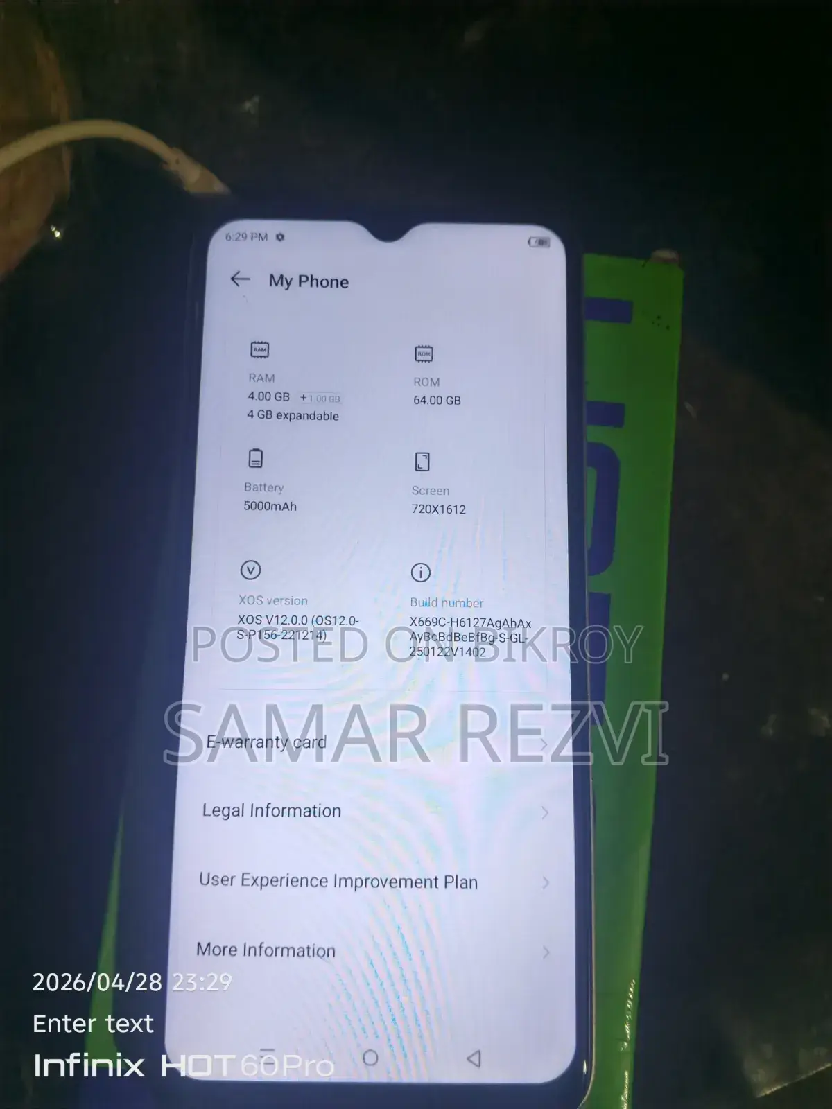 Infinix Hot 30i 128 GB Orange