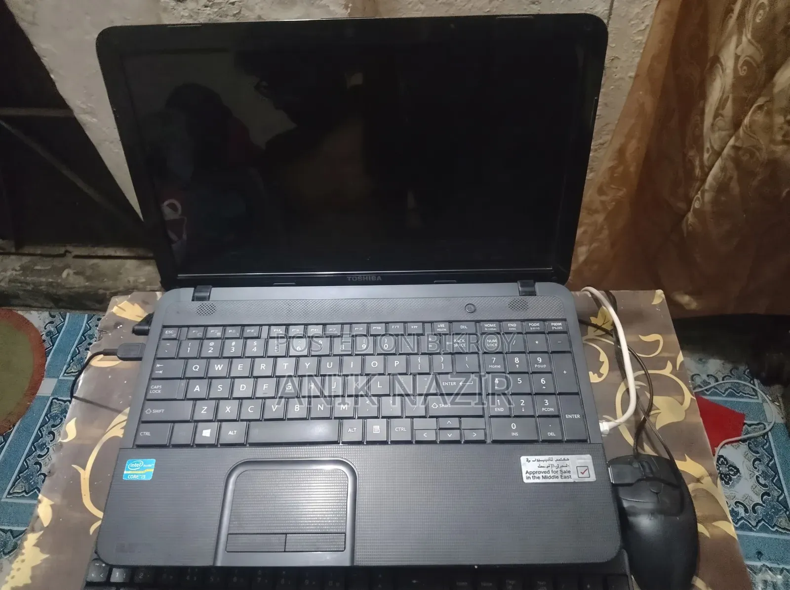 Laptop Toshiba Satellite C850 8GB Intel Core I3 HDD 500GB