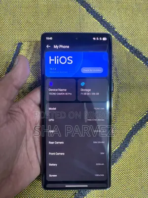Tecno Camon 40 Pro 4G 256 GB Gold