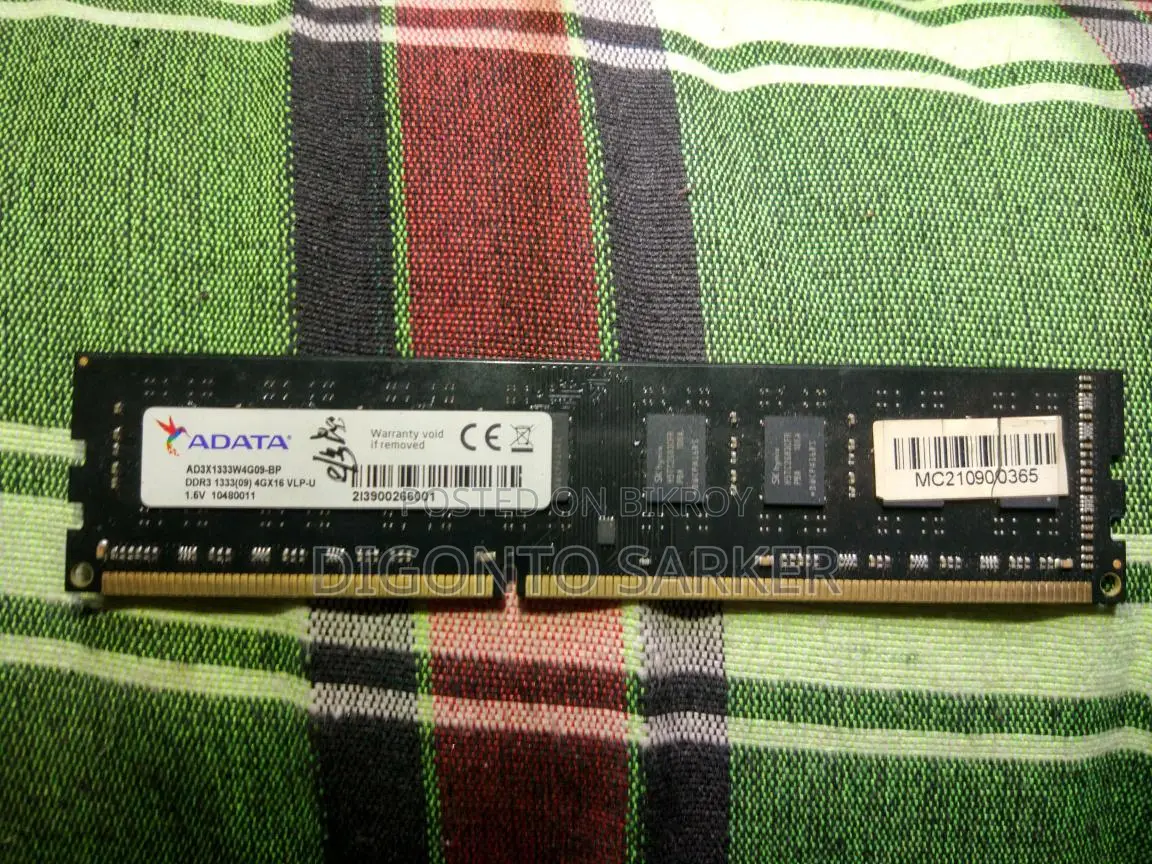 4 Gb DDR3 RAM 1333 Mhz for Desktop CPU