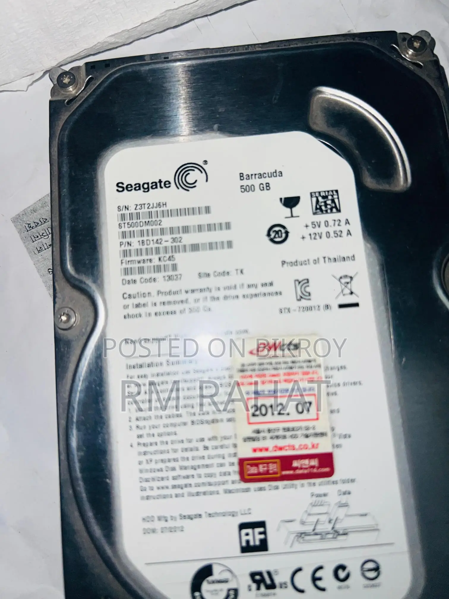 Core I3-4160 (4gen) & 4gb Ram & 500 Hdd Just