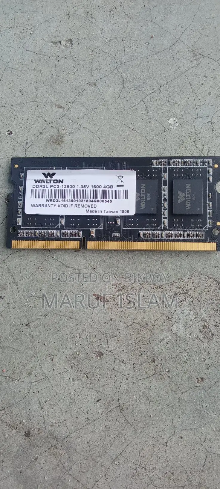 Laptop DDR3 4gb RAM Used Sell