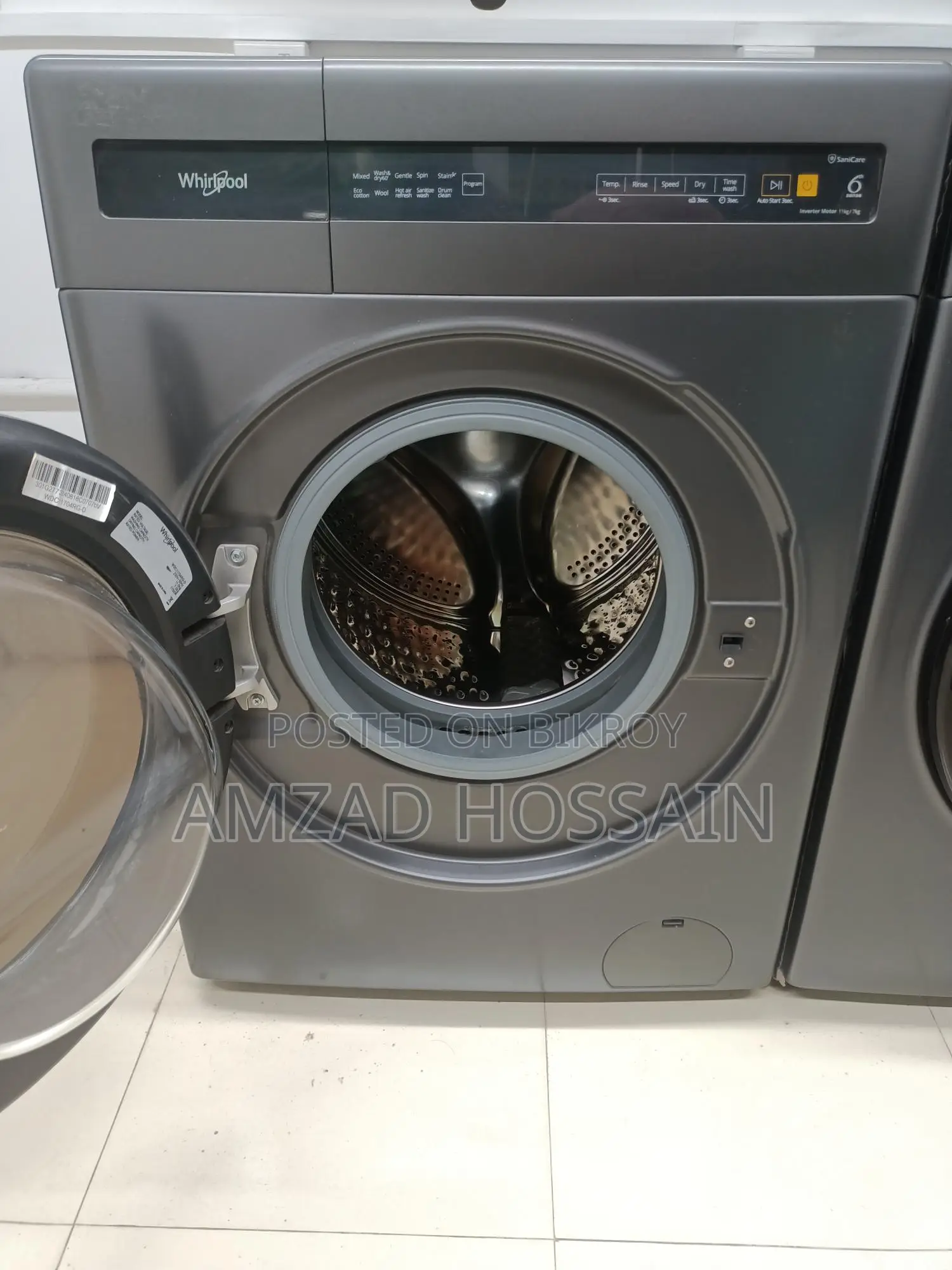 Whirlpool Sanicare Wdc V11704rg-d 11 Kg with Heater Washing Machine