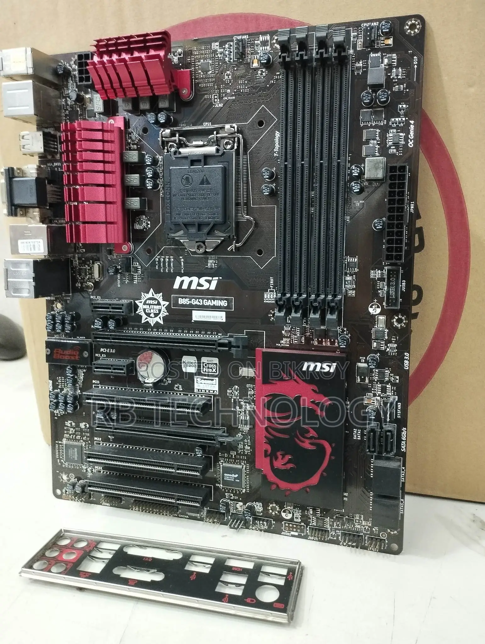 Msi B85 G43 Gaming Motherboard 4th Gen HDMI
