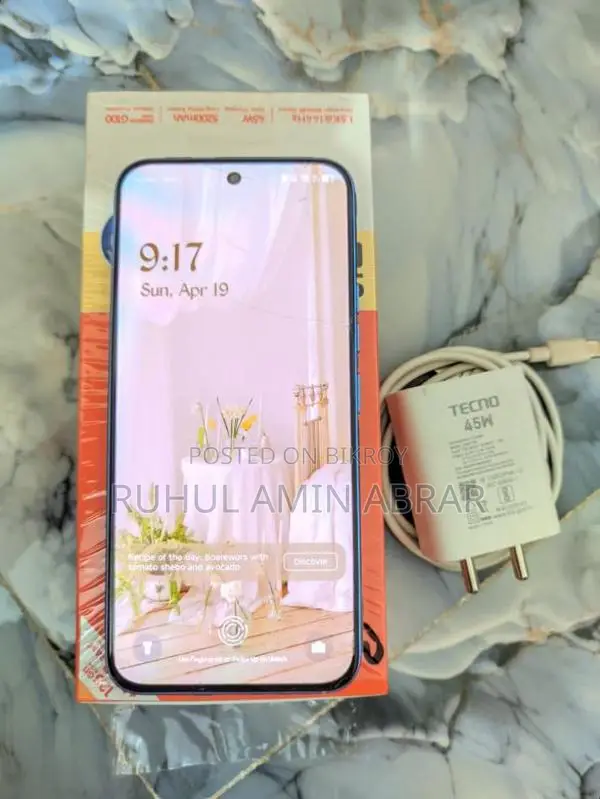 Tecno Spark 40 Pro 8/128 ফুল ফ্রেশ (Used)