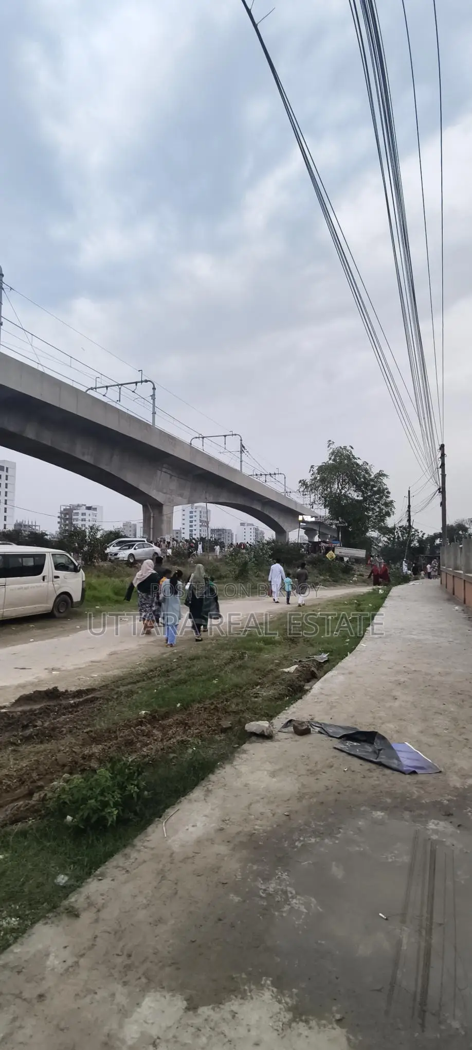 60+30 ft Corner Plot near Metro Station, D Block, Sector 17, Uttara RAJUK