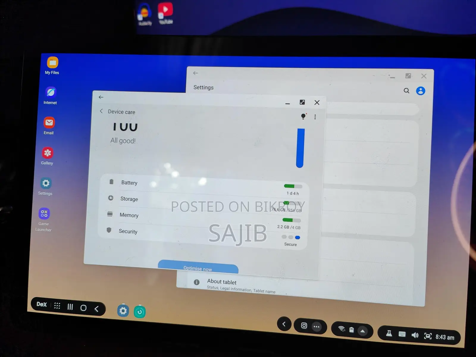 Samsung Tab s4 256GB