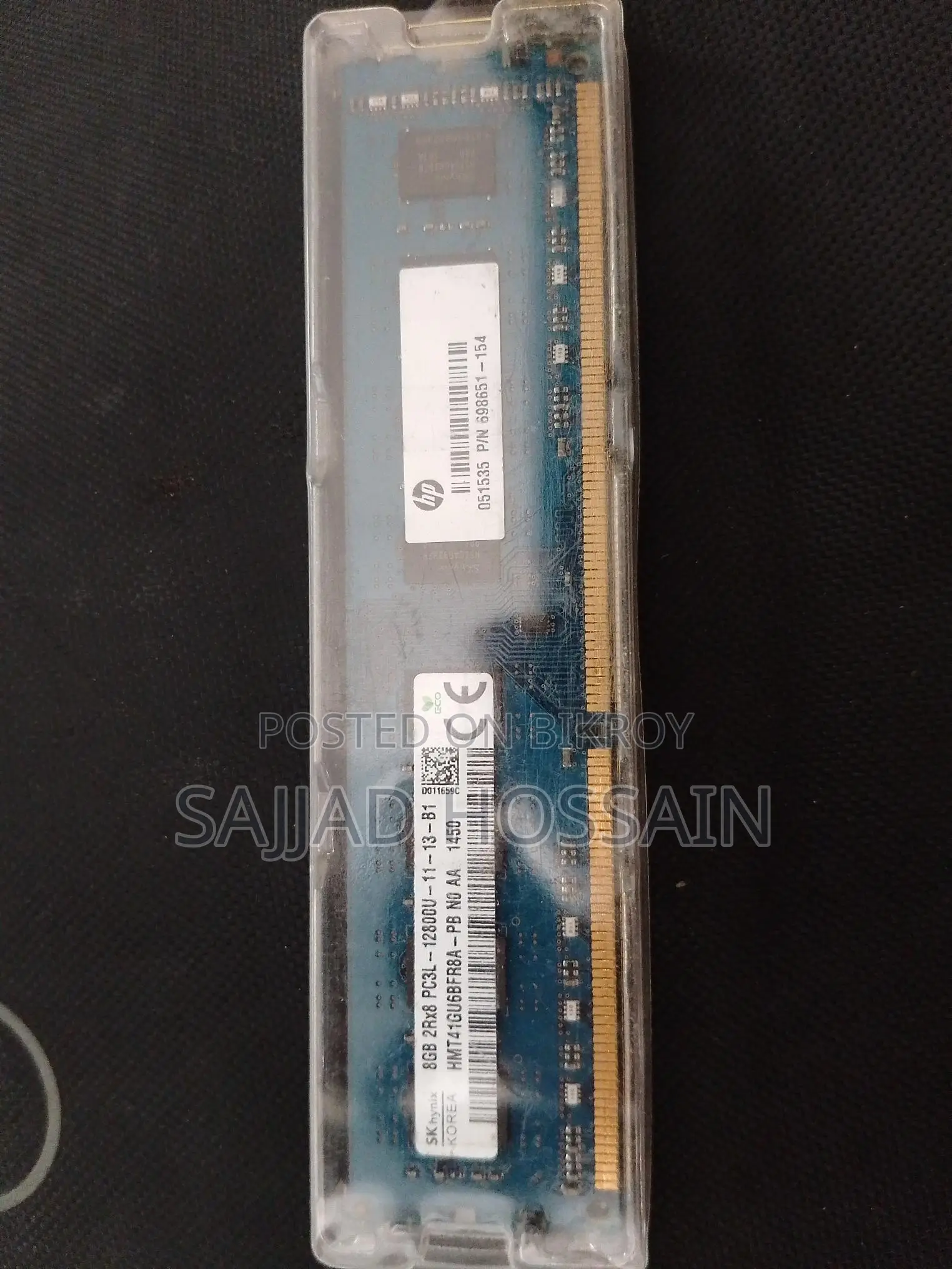 Dsr3-8gb Hp Brand Ram12800u Low Price