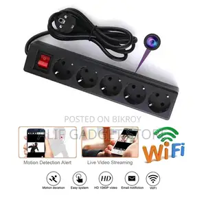 Wifi Power Strip with Full HD Spy Camera, Like Multi-plug