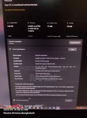 ASUS Pc Sell Intel i3