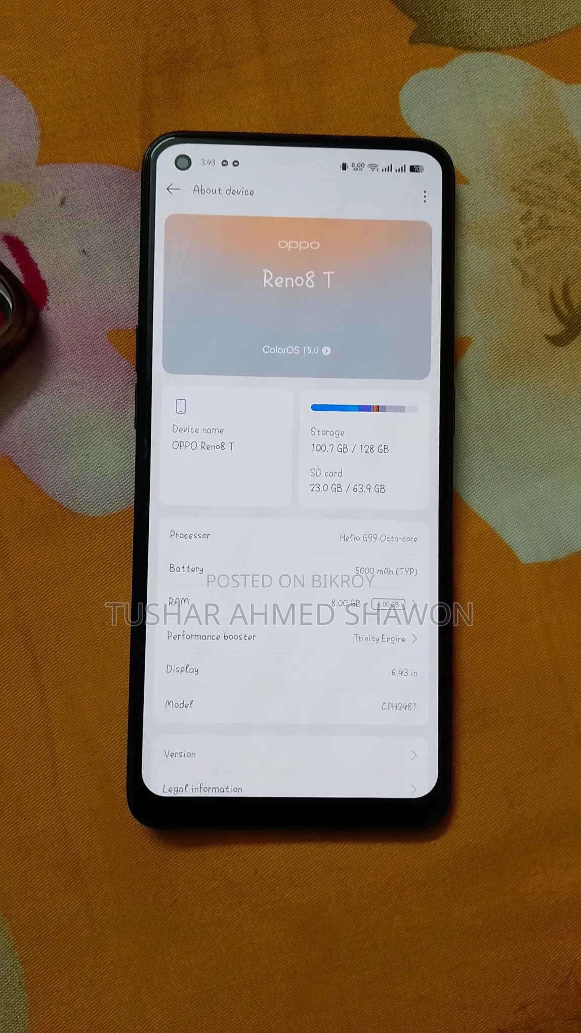 OPPO Reno 8T (Used)