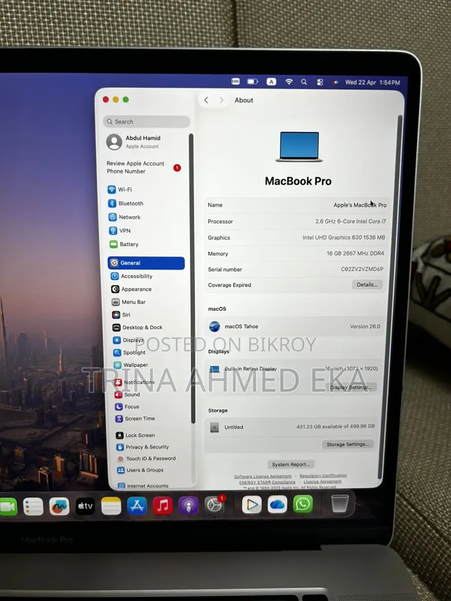 Macbook Pro 16-inch 2019