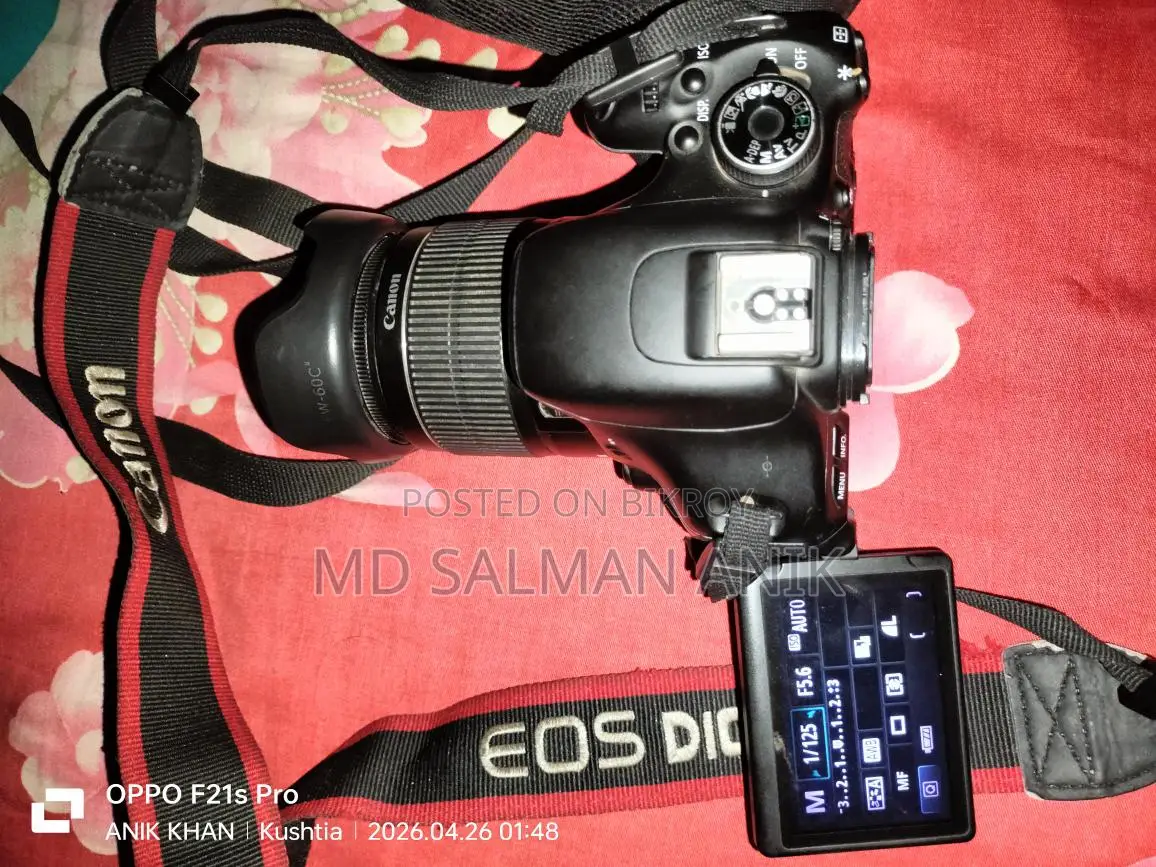 Canon EOS 600D with 18-55mm Lens (Super Fresh Condition)