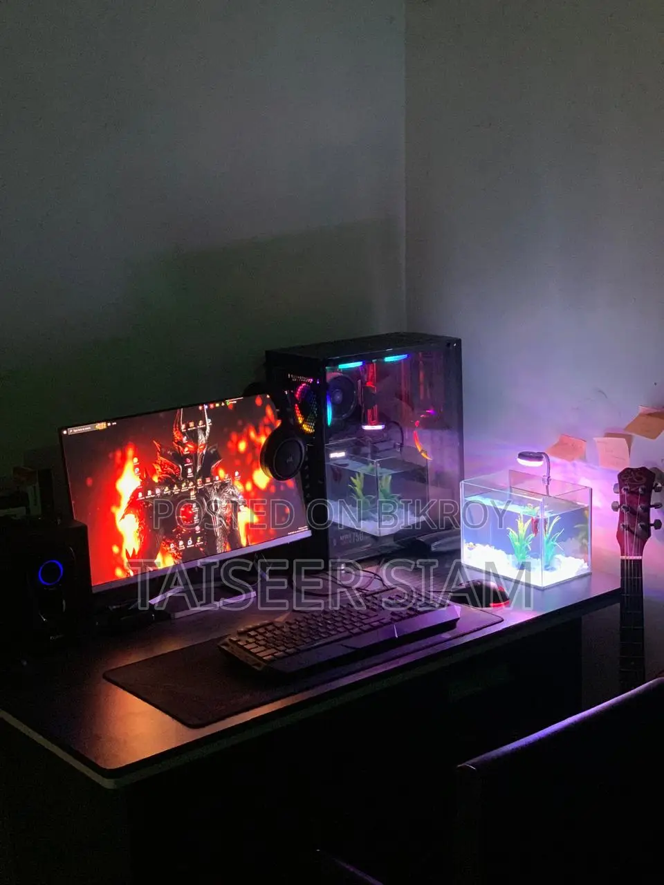 গেমিং পিসি ফুল সেটআপ (RTX 3060 Ti) + ২৪” এইচপি মনিটর