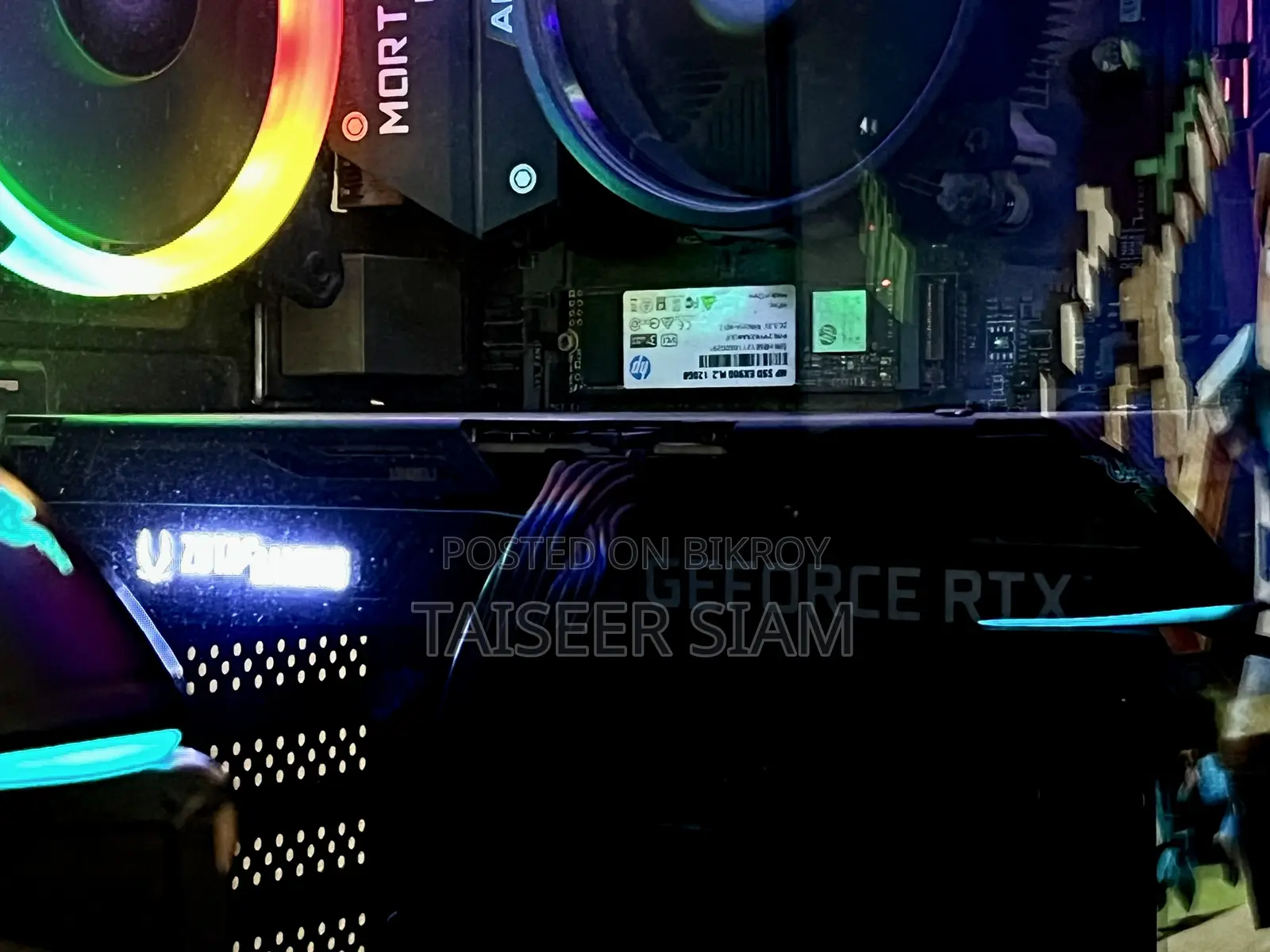 গেমিং পিসি ফুল সেটআপ (RTX 3060 Ti) + ২৪” এইচপি মনিটর