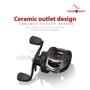 AC200 Water Drop Drum Fishing Reel Black Brown