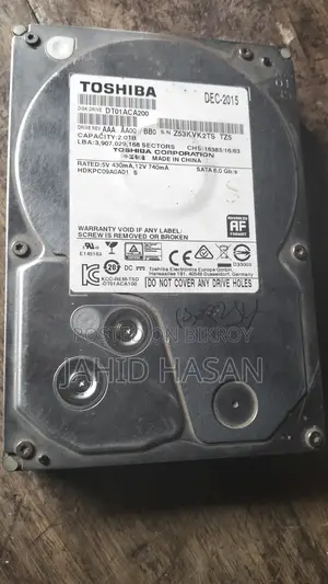 Toshiba 2TB Hard Drive