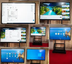 Bozee 75" 4K UHD Smart Interactive Flat Panel Display Dual Operating Sys