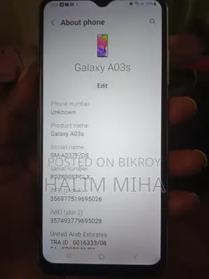 Samsung Galaxy A03S (Used)