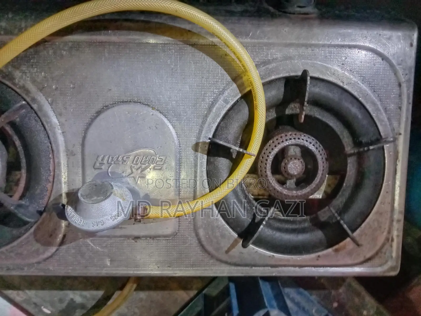 Gas Stove Double Burners With Pipe and Regulator Star Brand