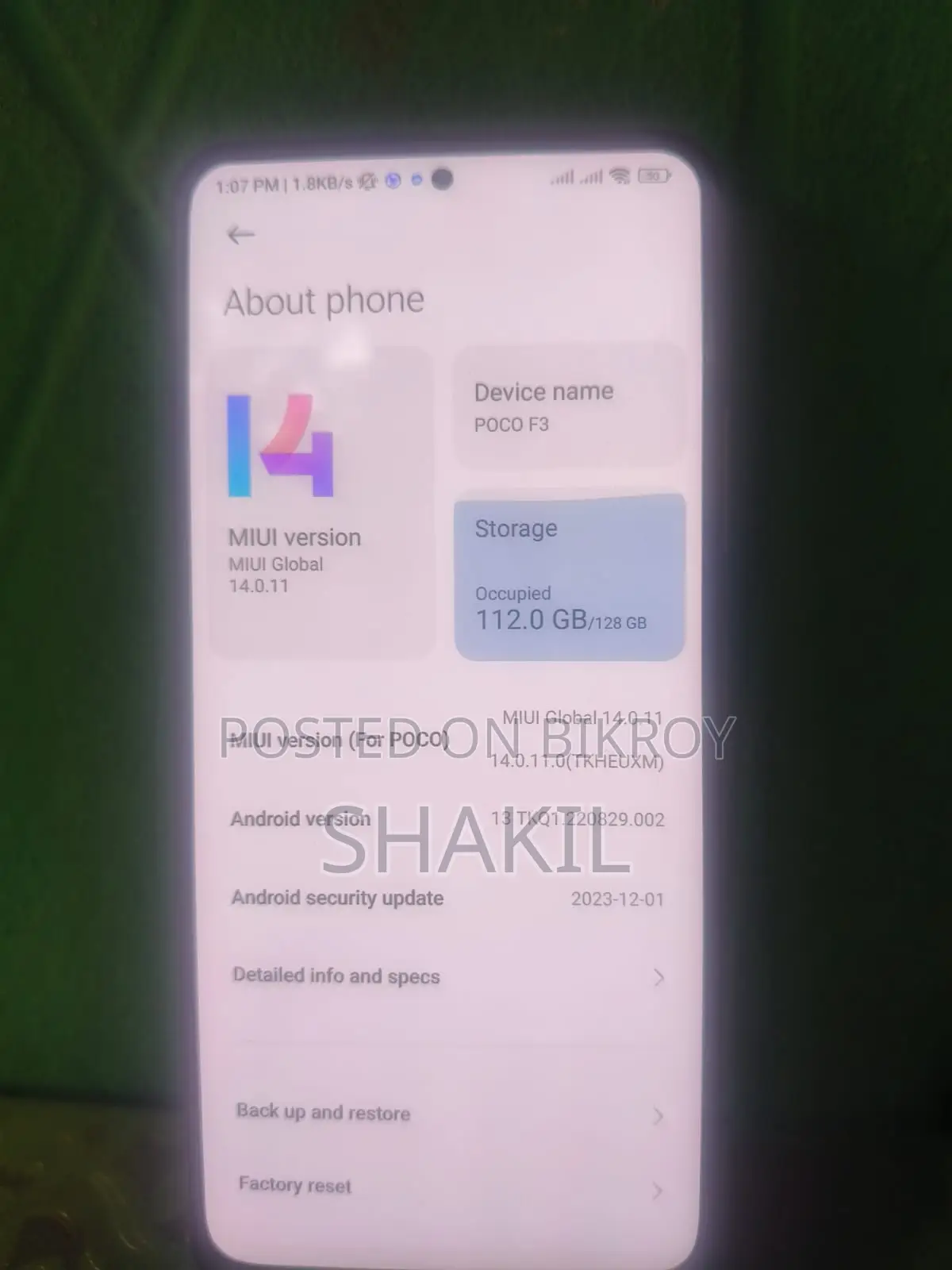 Xiaomi Poco F3 2023 (Used)