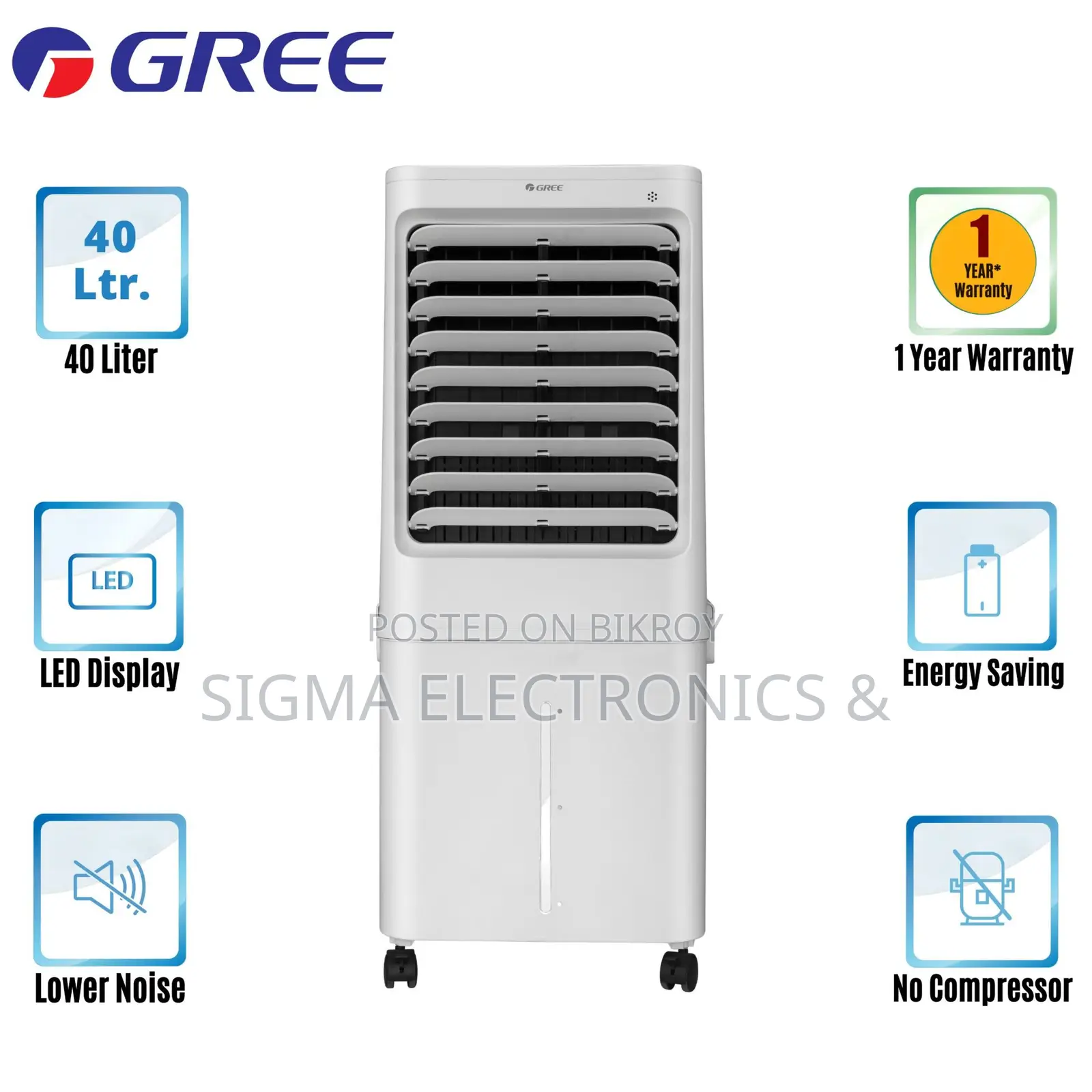 Gree 40L Portable Air Cooler