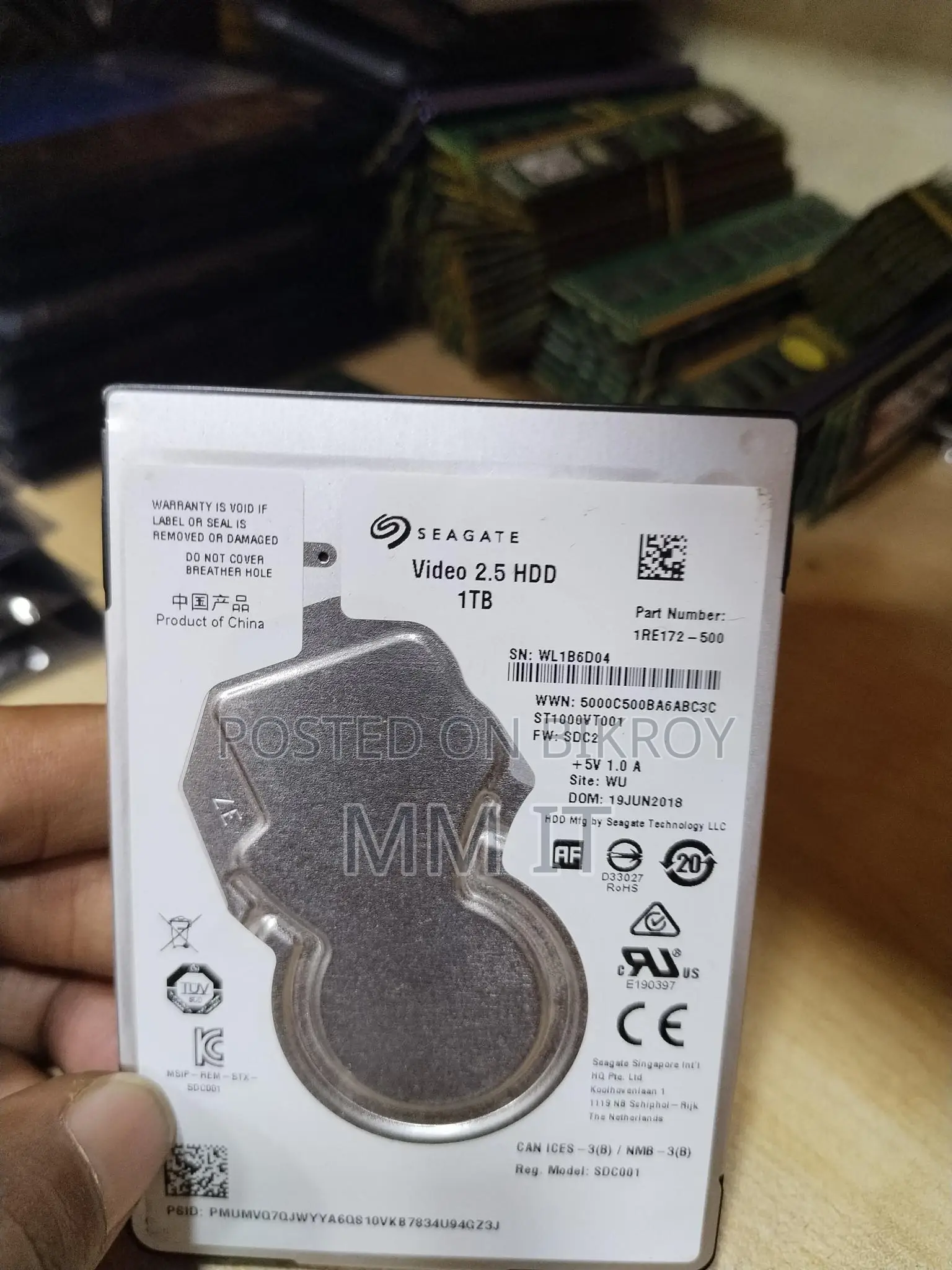 Laptop HDD 1 TB Available