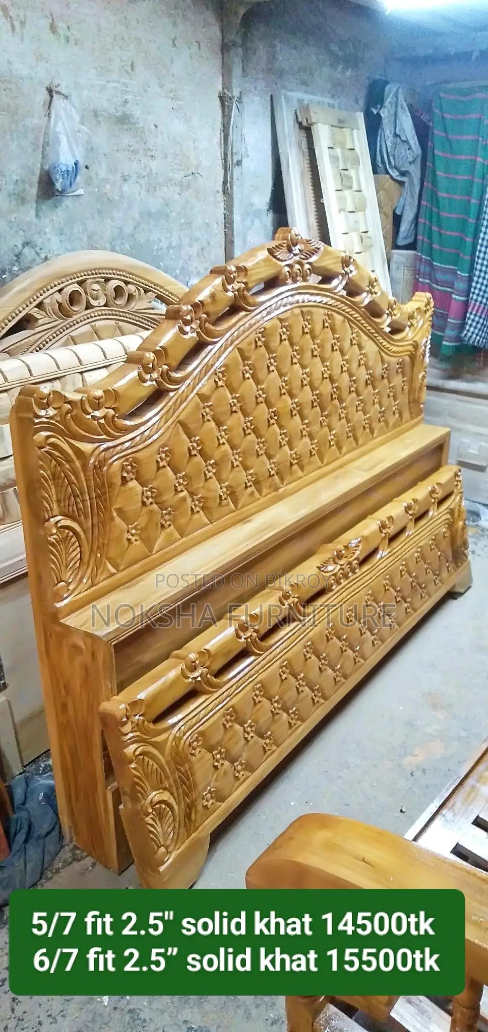 New Bed for Sale, Made with Solid 2.5" Wood