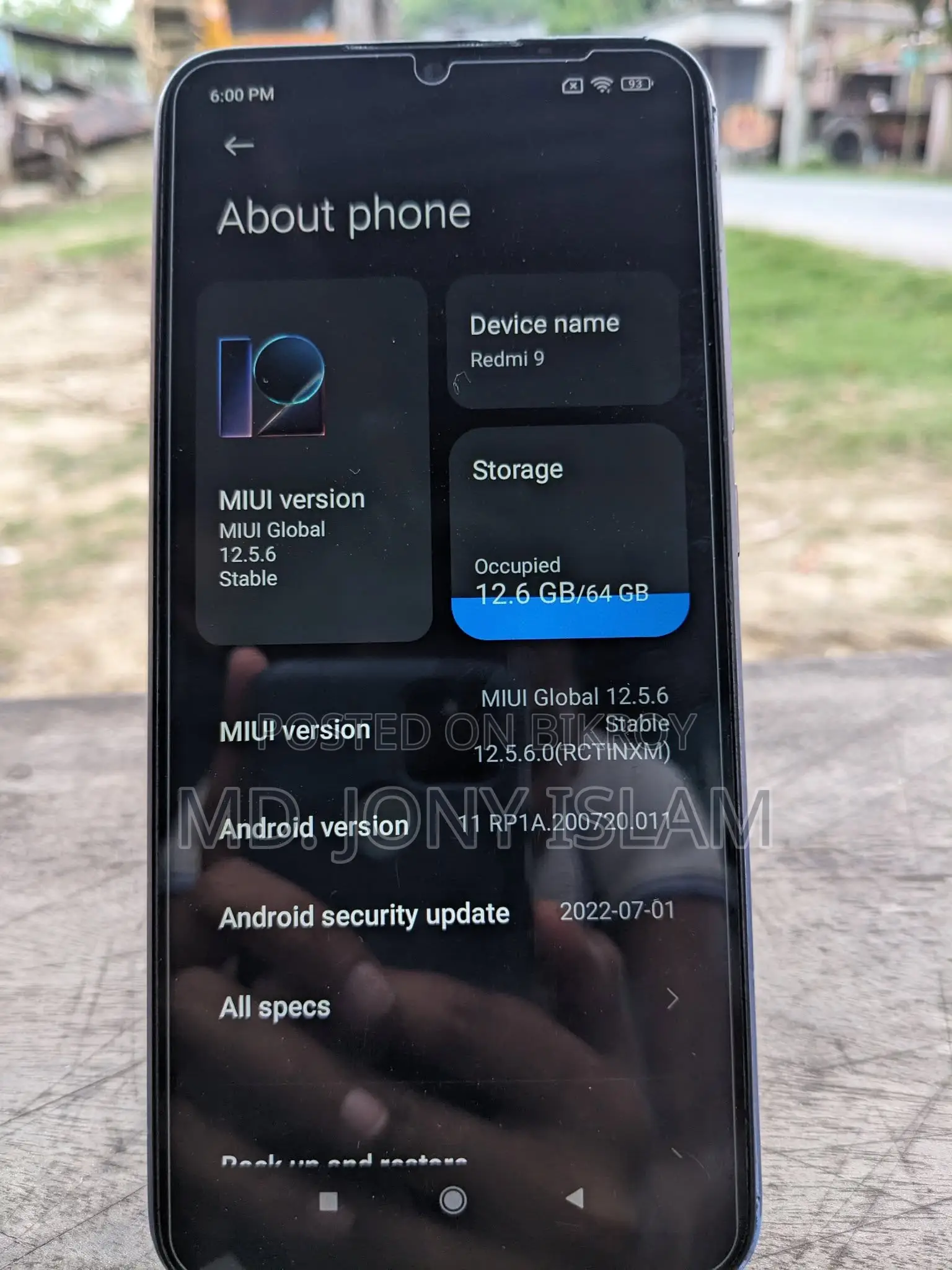 Xiaomi Redmi 9 Activ 4+1/64 (Used)