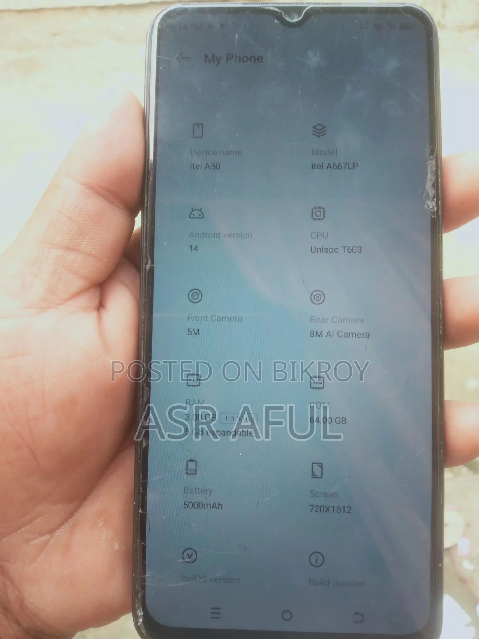 Itel A50C (Used)