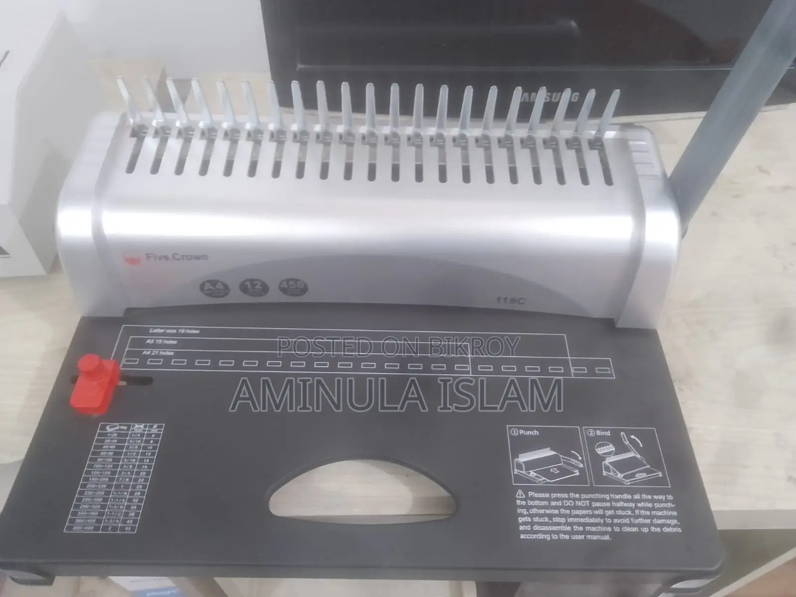 Five Crown Spiral binding machine