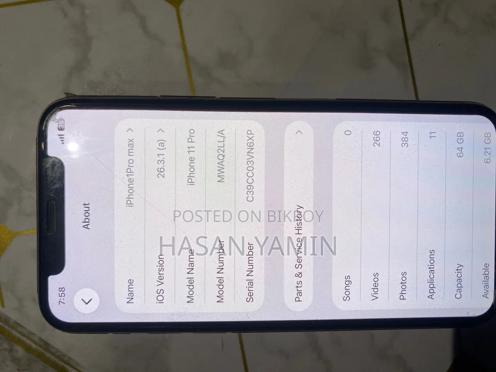 Apple iPhone 11 Pro . (Used)