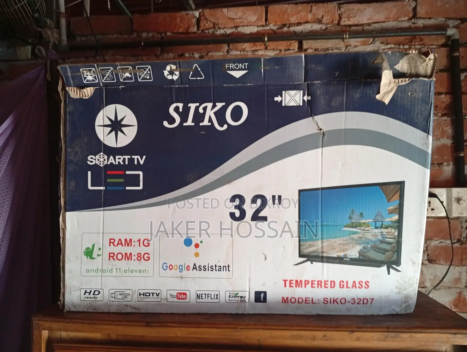 Selling the TV because I need money urgently.