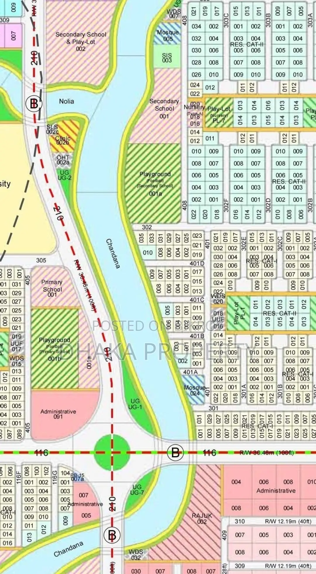 সেক্টর-২৩ এ ৫ কাঠার পার্ক ভিউ লেক প্লট