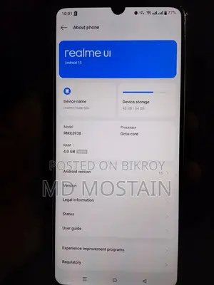 Realme Note 60 . (Used)
