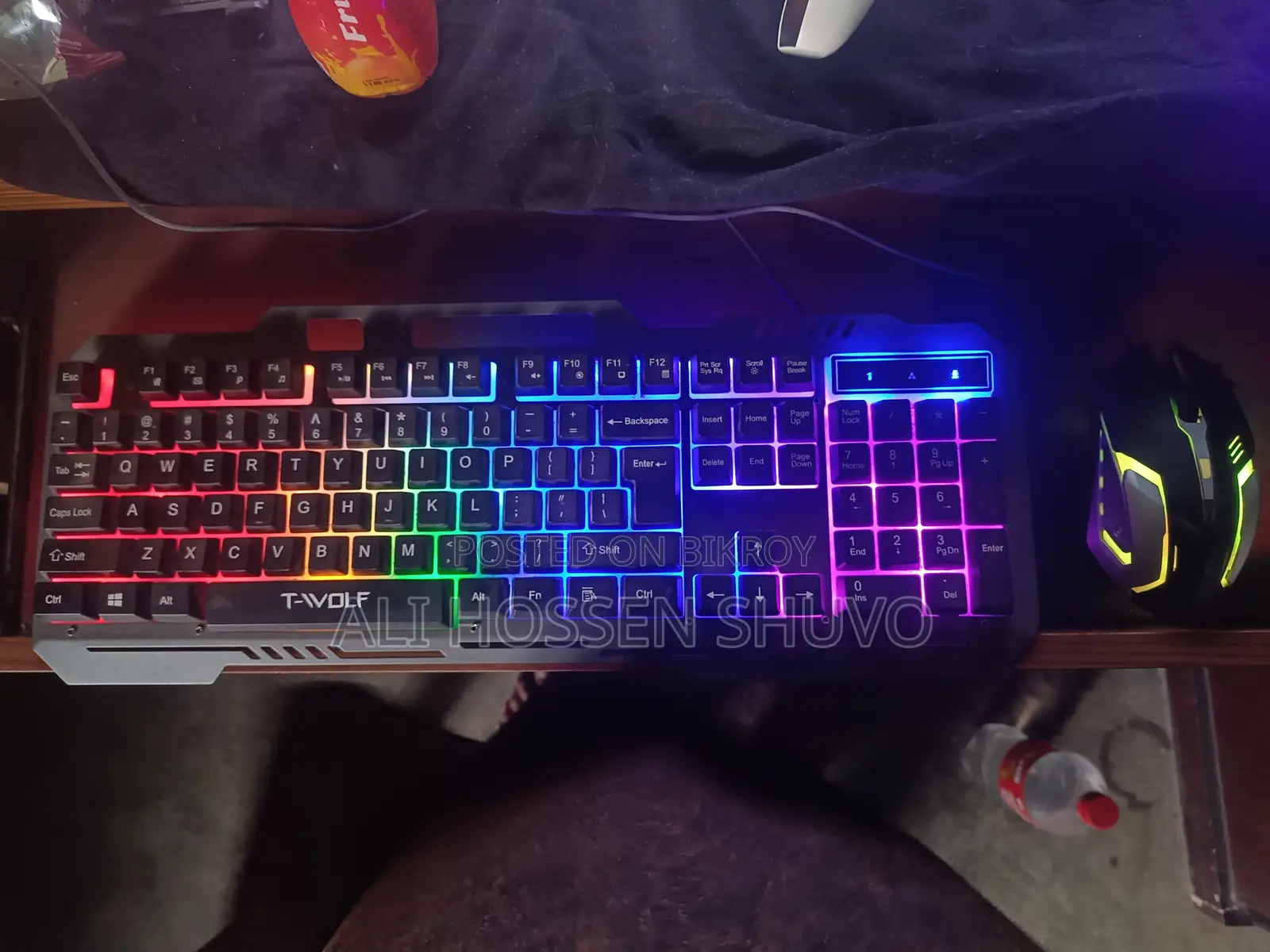 T-wolf Tf600 Gaming Keyboard + Mouse Combo (rgb) – Almost New