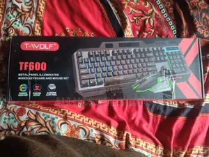 T-wolf Tf600 Gaming Keyboard + Mouse Combo (rgb) – Almost New