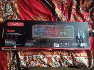 T-wolf Tf600 Gaming Keyboard + Mouse Combo (rgb) – Almost New