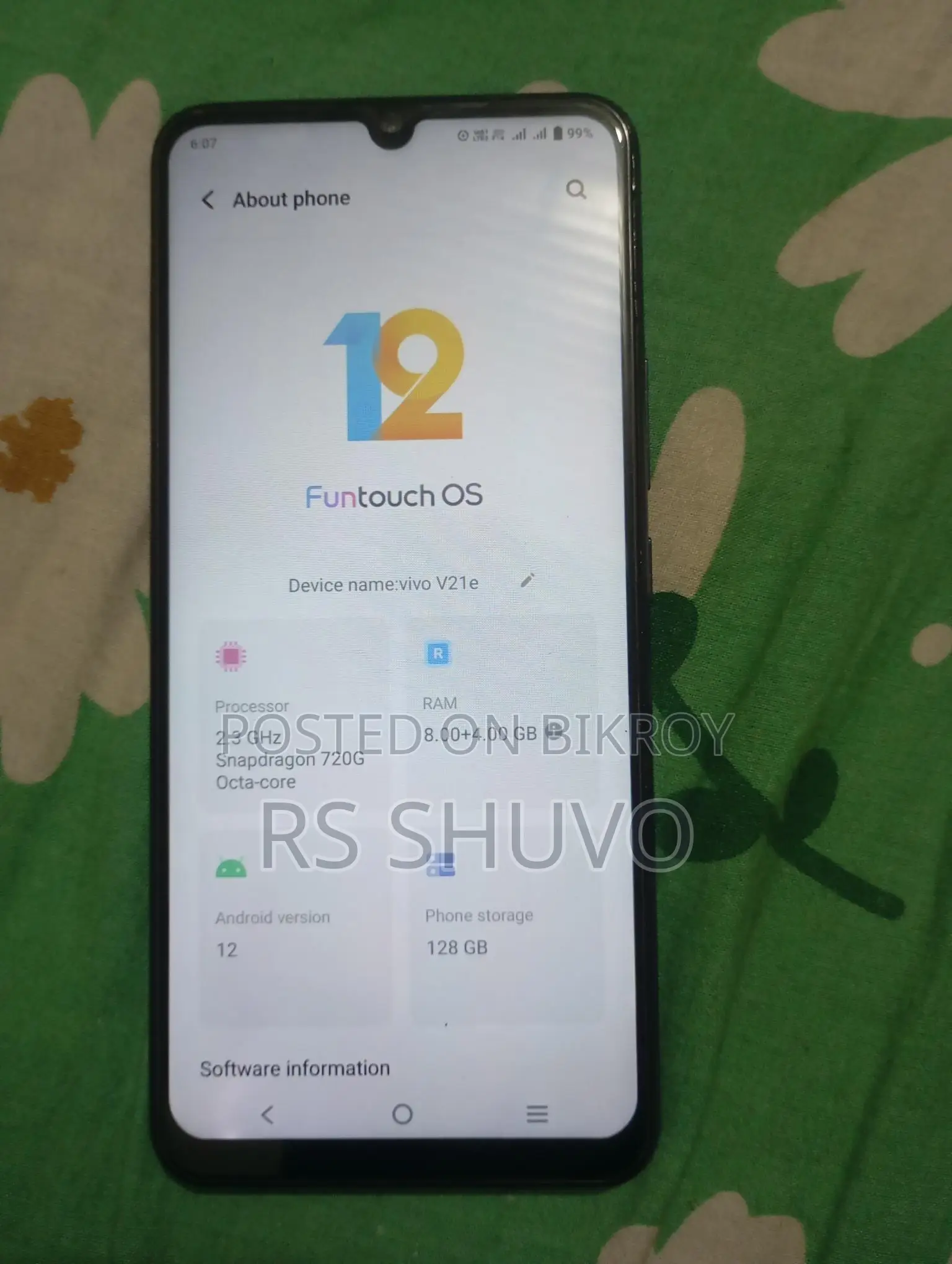Vivo V21e good (Used)