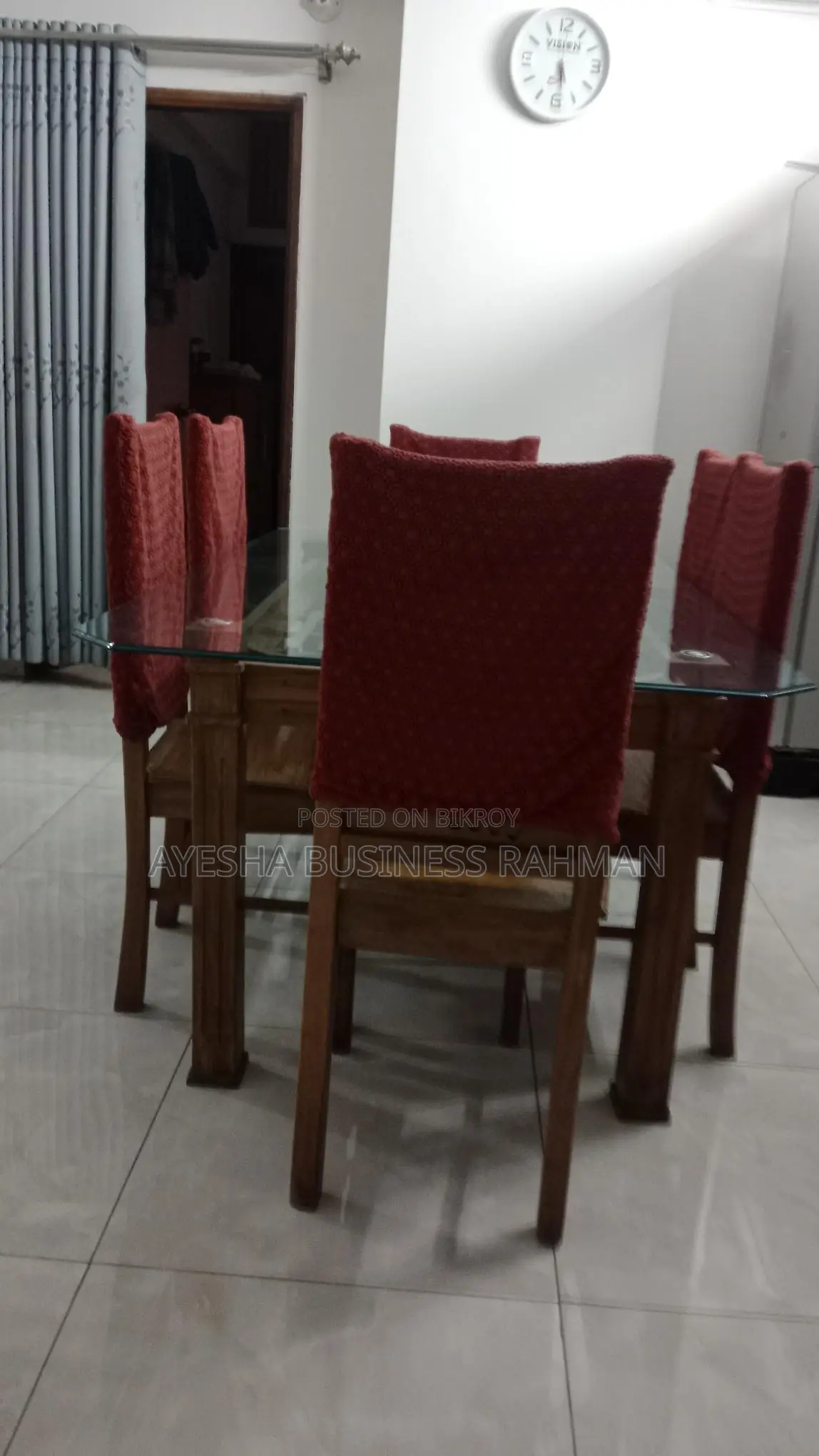 Chittagong Teak Wood Dining Table