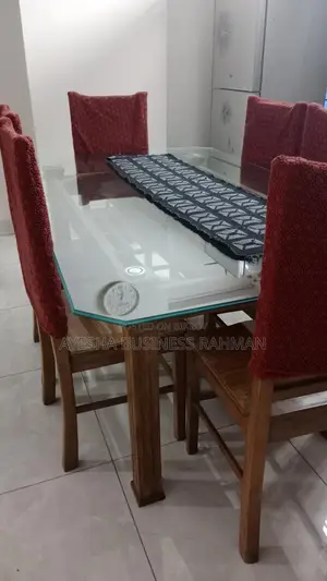 চিটাগং সেগুন কাঠের ডাইনিং টেবিল